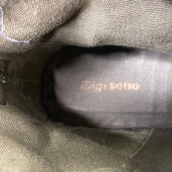 Zigi Soho Women’s Dark Green Onsite Canvas Ankle Bootie, size 8.5 - Picture 3 of 10